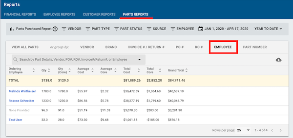 Screenshot-of-parts-purchased-report-filtered-by-employee