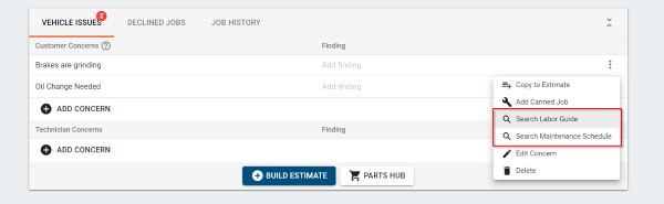 screenshot-of-vehicle-issues-within-the-estimate-tab