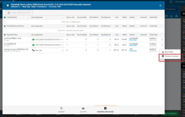 Screenshot-showing-move-to-inventory-button-within-parts-hub
