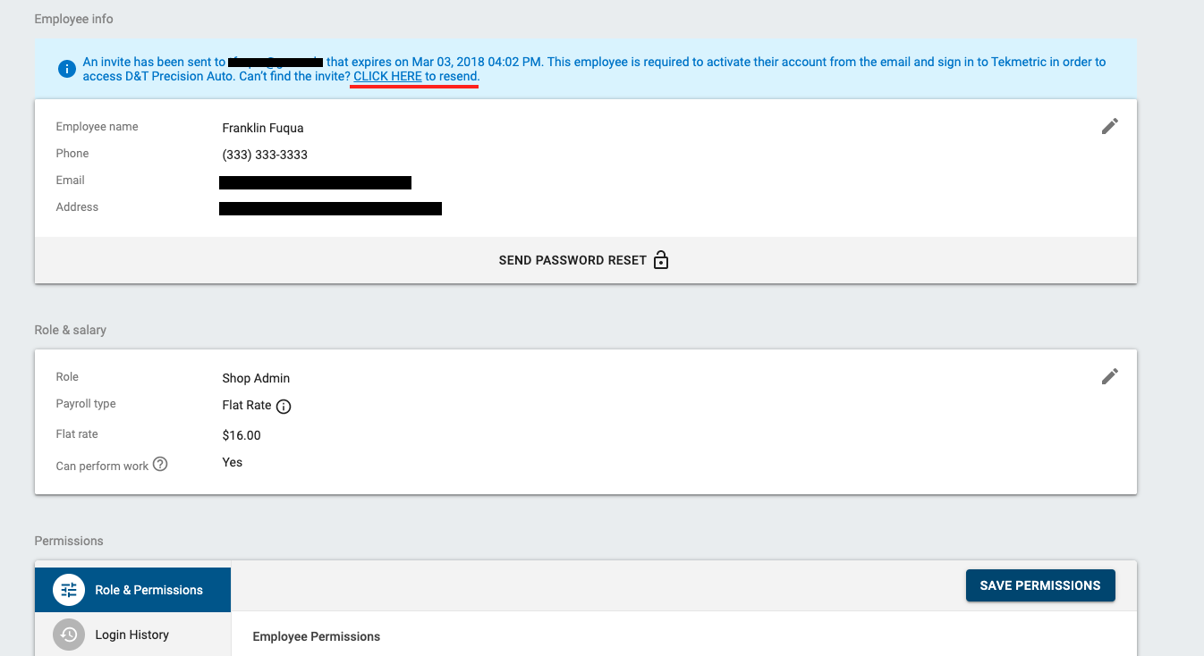 employee-profile-within-Tekmetric-showing-resend-link-within-blue-banner-at-top-of-your-profile.