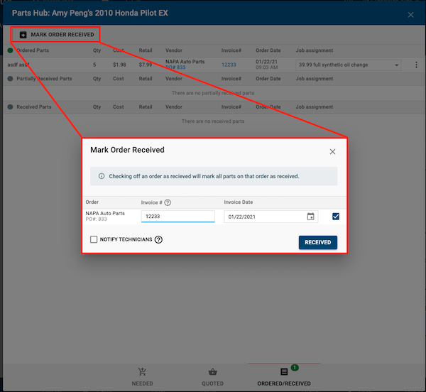 Image-showing-the-mark-orders-received-pop-up-within-the-Summary-Tab-in-the-RO